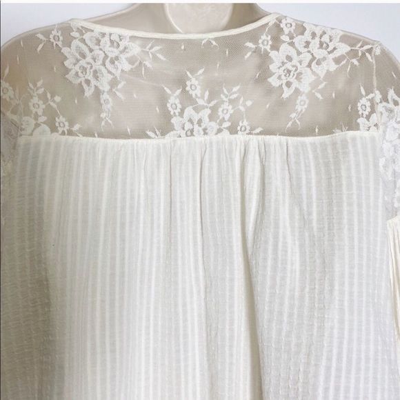 Elysium Lace Blouse Free People Medium - Picture 5 of 7